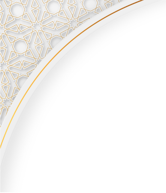 Decorative Islamic corner pattern - Top Left